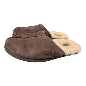 Ugg Brown Suede Classic Scuff Slipper Men size 10